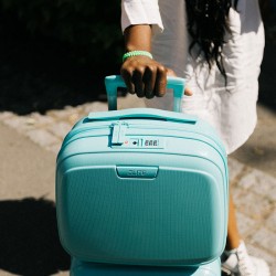 vanity case rigide turquoise