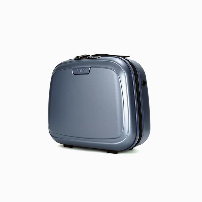 Vanity case rigide bleu ardoise Elite Pure Mate