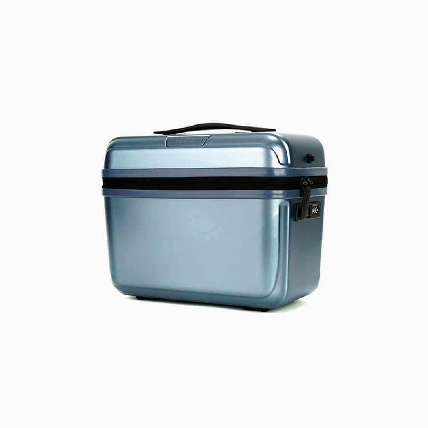 Vanity case rigide bleu ardoise Elite Pure Mate