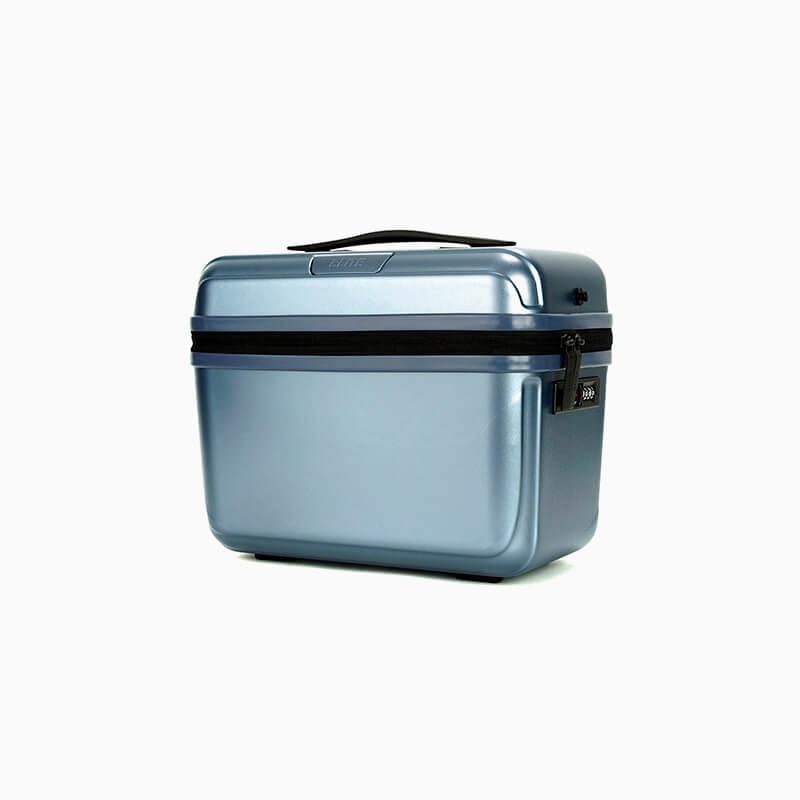 Vanity case rigide bleu ardoise Elite Pure Mate