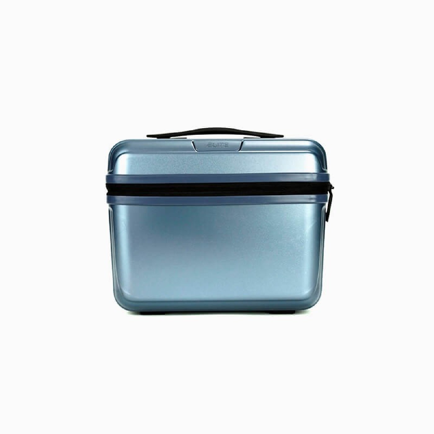 Vanity case rigide bleu ardoise Elite Pure Mate