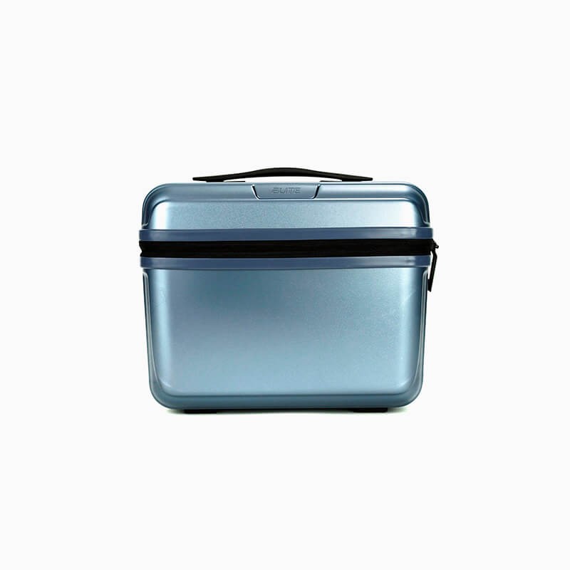 Vanity case rigide bleu ardoise Elite Pure Mate