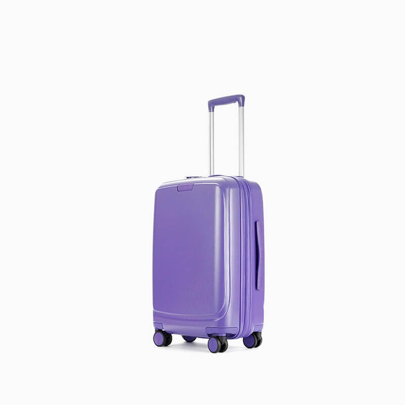 Valise cabine violet Elite Pure Mate