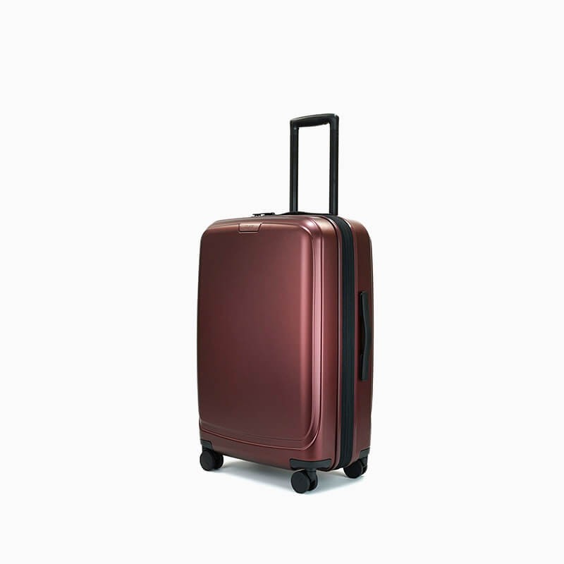 Valise medium bordeaux Elite Pure Mate