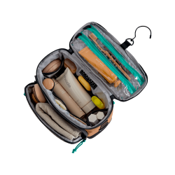 Trousse de toilette suspendue 4,5L BLAST - Pecan - Vue du dessus ouvert