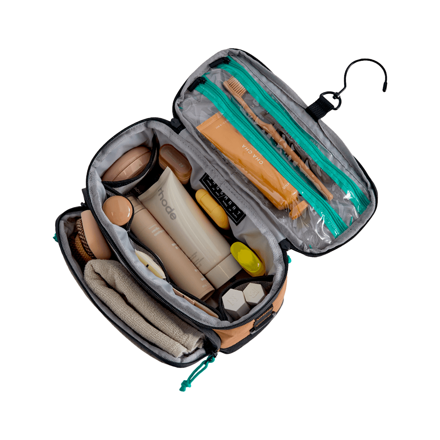 Trousse de toilette suspendue 4,5L BLAST - Bleu Marine - Vue du dessus ouvert