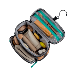 Trousse de toilette suspendue 4,5L BLAST - Bleu Marine - Vue du dessus ouvert