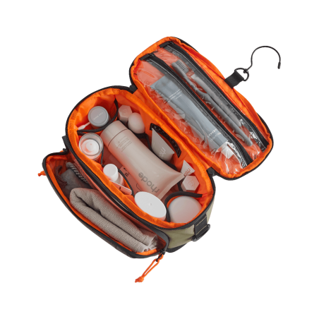 Trousse de toilette suspendue 4,5L BLAST - Vert - Vue du dessus ouvert