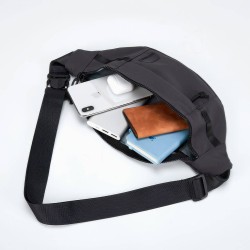 Sac banane BLAST - Noir - Vue du dessus ouvert