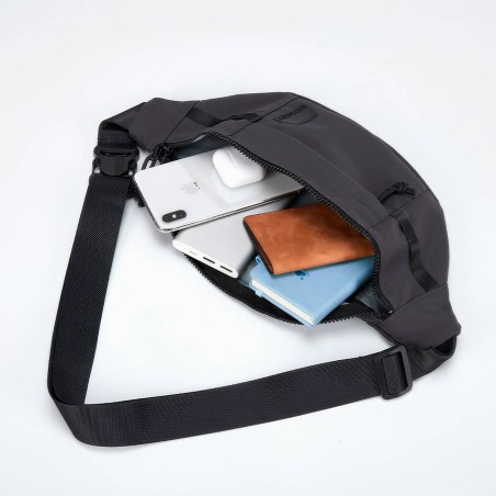 Sac banane BLAST - Noir - Vue du dessus ouvert