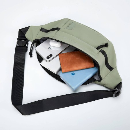 Sac banane BLAST - Vert - Vue du dessus ouvert