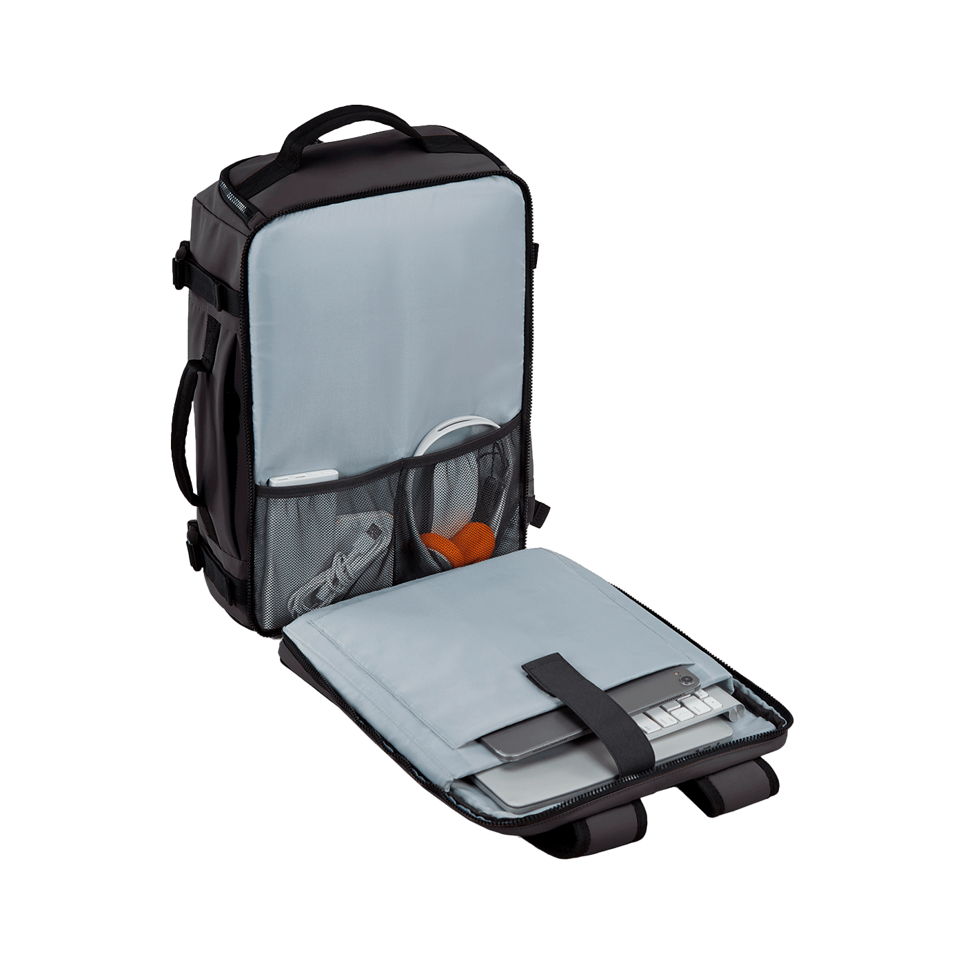 Sac à dos Underseat BLAST - Noir - Vue de derrière ouvert