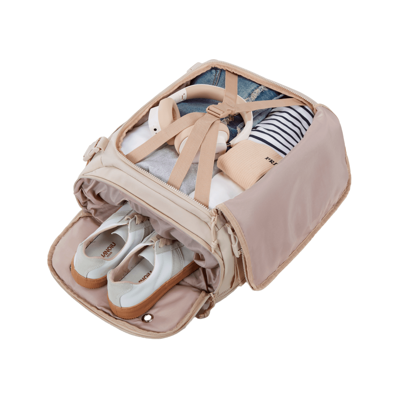 Sac à dos Underseat BLAST - Beige - Vue du dessus ouvert