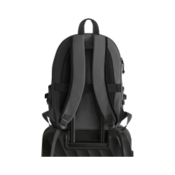 Pack Voyage 25L ouverture 180° SOAR - Noir - Vue de dos posé sur une valise