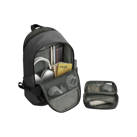 Pack Voyage 25L ouverture 180° SOAR - Noir - Vue du dessus ouvert