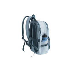 Pack Voyage 25L ouverture 180° SOAR - Bleu Ciel - Vue de dos avec une gourde