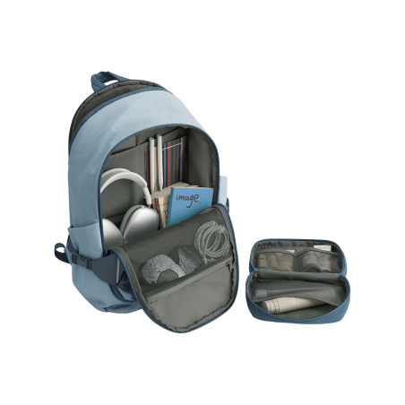 Pack Voyage 25L ouverture 180° SOAR - Bleu Ciel - Vue du dessus ouvert