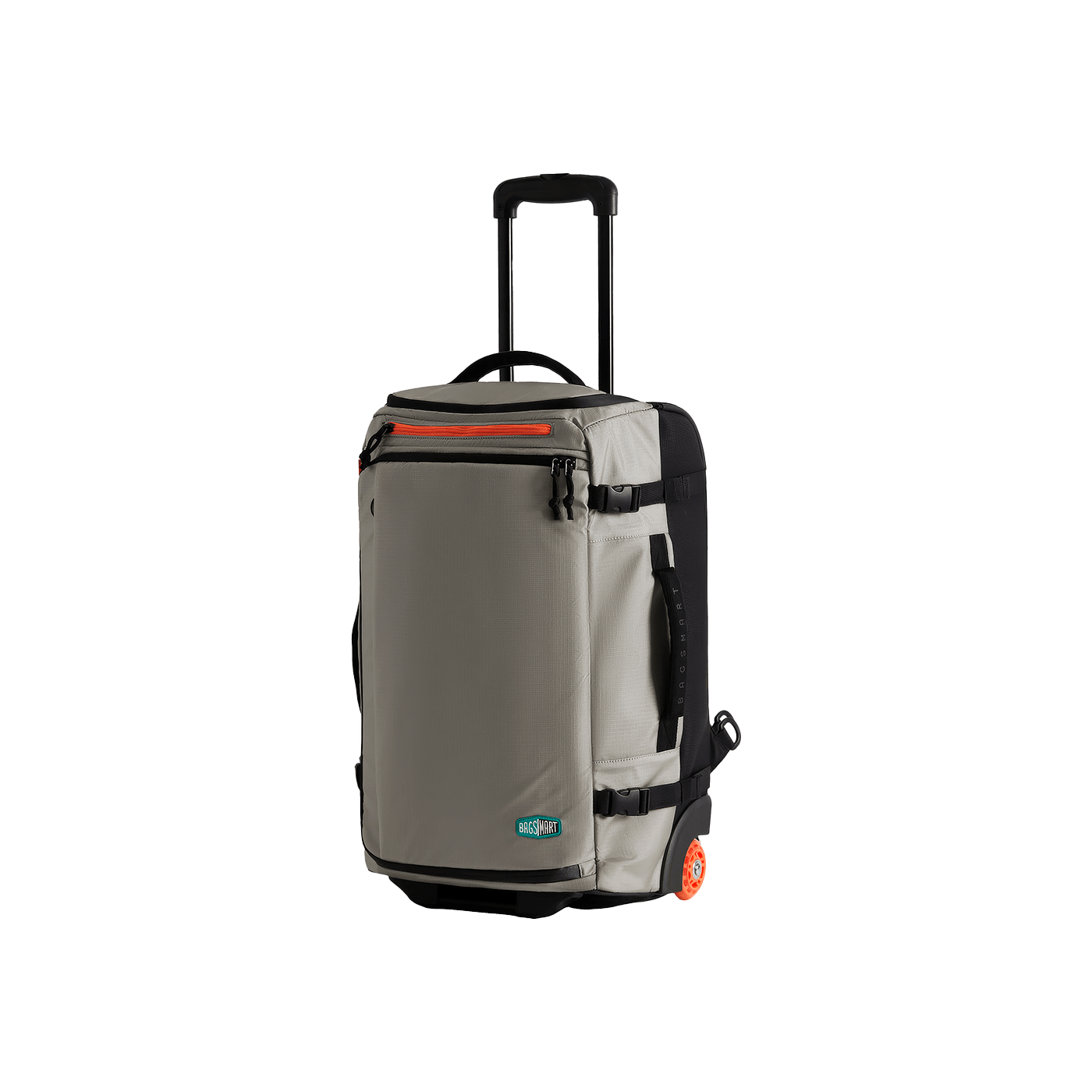 Sac à dos à roulettes 43L BLAST - Gris - Vue de profil - anse sortie