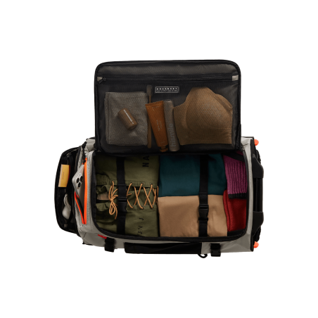 Sac à dos à roulettes 43L BLAST - Gris - Vue du dessus ouvert
