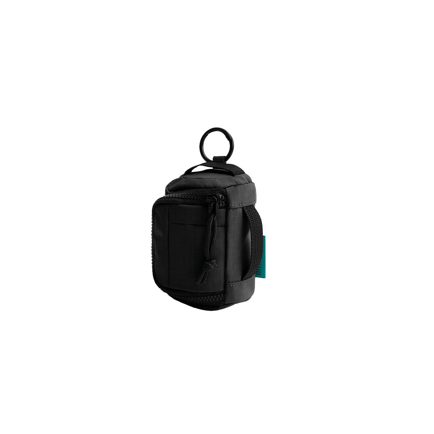 Mini pochette AirPods & Buds - Noir - Vue de profil