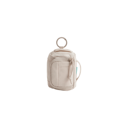Mini pochette AirPods & Buds - Beige - Vue de face