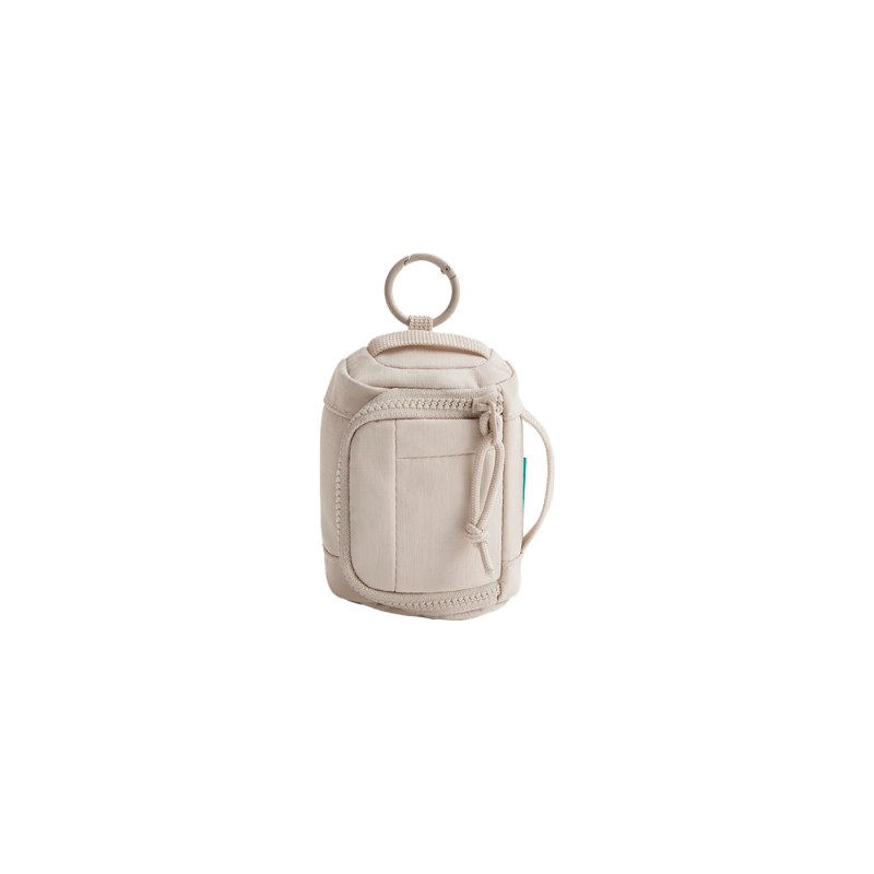 Mini pochette AirPods & Buds - Beige - Vue de face