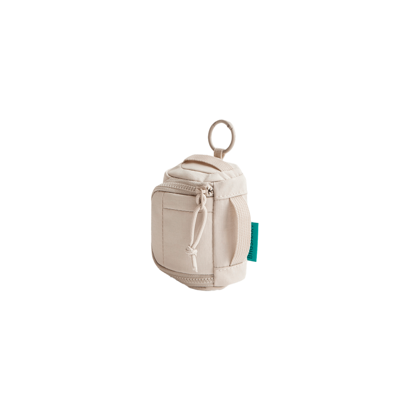 Mini pochette AirPods & Buds - Beige - Vue de face