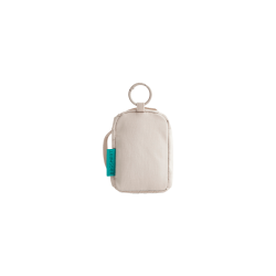 Mini pochette AirPods & Buds - Beige - Vue de dos