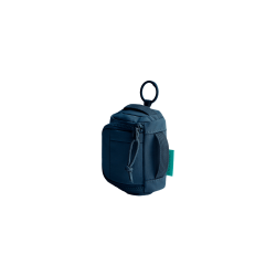 Mini pochette AirPods & Buds - Bleu Marine - Vue de profil