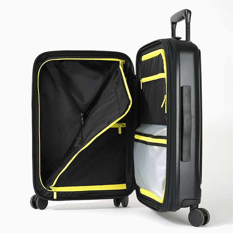 Valise extensible noir Elite Bagages